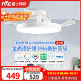 雷士（NVC）LED照明枕边风风扇灯北欧餐厅卧室三防一体1级能效42寸48瓦