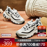 斯凯奇（Skechers）黑白金熊丨男女老爹鞋复古熊猫鞋情侣风潮流增高运动休闲896204 【女款】白色/浅灰色/WLGY(白金) 36 (女36码及以下参考选择大半码)