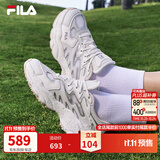 斐乐【杨幂同款】蕨草鞋丨FILA老爹鞋女鞋夏季透气运动鞋厚底鞋休闲鞋 磨菇灰色/白中白-OB 36.5