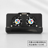 力冰（LiBing）手机散热器发烫降温游戏夹子双风扇带折叠支架视频网红 内置4400毫安锂电池  黑色