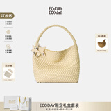 ECODAY包包女包2026新款原创设计经典编织包大容量托特包通勤包生日礼物