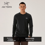 ARC'TERYX始祖鸟 CAPTIVE ARC'WORD LS 透气 男子 棉质长袖T恤 BLACK/黑色 XL