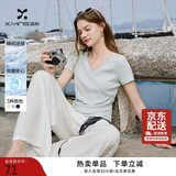 香影正肩v领修身t恤女短袖2026夏季新款设计感收腰显瘦轻薄短上衣