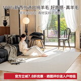 东升100%新西兰羊毛无胶水无甲醛抗菌防螨客厅卧室环保地毯可定制尺寸 观云 3.4m*2.4m 1件