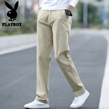 花花公子（PLAYBOY）休闲裤男2026年秋季裤子男士宽松直筒男裤商务韩版潮流男装