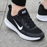 耐克（NIKE）男鞋2025夏季新款Wearallday透气休闲鞋运动鞋轻便网面跑步鞋 黑色白CJ1682-004网面透气 42