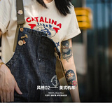 马登美式复古工装牛仔背带裤设计感显瘦宽松休闲裤子小个子新款女 牛仔蓝 【美式复古Baggy/新款工装牛仔宽松女款春秋季】 S (100-120斤)（版型偏大，建议拍小一码）