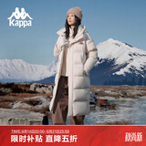 卡帕（Kappa）背靠背羽绒服外套女款2025新款冬季男士长款保暖防寒服K0EZ2YY09D 桦木白-0114 K0EZ2YY09D S