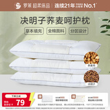 罗莱家纺 枕头颈椎枕 100%棉决明子荞麦花草枕头护颈椎助睡眠 46*72cm