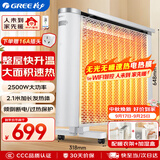 格力（GREE）取暖器电热膜电暖器节能加热遥控WIFI智能2500w大功率速热防烫低噪电暖器电热膜 NDYQ-X6025B