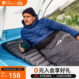 牧高笛（MOBIGARDEN）防潮垫 户外露营加宽加厚折叠充气单人气垫床 NX20663004 玄铁灰