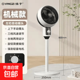 扬子（YANGZI）电风扇家用落地扇空气循环扇节能制冷宿舍卧室办公室冷风扇大风力摇头台立两用节能 【升级电机+左右摇头】-升级圆头款