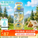 contigo康迪克单层运动吸管水杯600ml萌宠踏青记HBC-ADN063