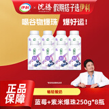 伊利畅轻低温酸奶 蓝莓紫米爆珠250g*8瓶酸牛奶 源头直发包邮 短保
