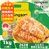 东北农嫂糯玉米穗 糯玉米段 软糯香 吉林原产 真空玉米 低脂粗粮 【软糯香粘】花糯玉米穗1kg约6穗