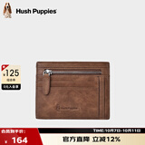 暇步士（Hush Puppies）钱包男牛皮卡包男士多功能钱夹零钱包便携名片夹礼盒装送男友