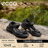 爱步（ECCO）凉鞋男 沙滩鞋轻便耐磨休闲鞋露趾 越野069564 黑色/灰色41