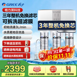 格力（GREE） 3年免换芯净水器家用直饮RO反渗透净水机自来水过滤器WTE-PC16-5X608A