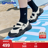 斐乐海螺鞋丨FILA潮牌玛丽珍运动凉鞋夏季透气魔术贴休闲女鞋 微白/黑-WB 39