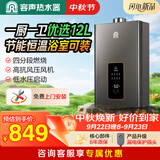 容声天然气燃气热水器平衡式 恒温大水量小体积ECO节能静音仓12升浴室可装JSG23-12D06 天然气