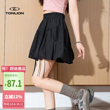 唐狮（TonLion）2026夏季女蝴蝶结系带花苞裙半身裙减龄高腰显瘦短裙女裙