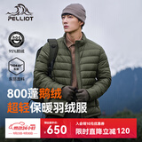 伯希和（Pelliot）【经典2.0】排骨羽绒服外套800蓬鹅绒保暖冲锋衣内胆11340821绿L