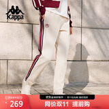 卡帕（Kappa）背靠背2025新款运动长裤女休闲简约针织直筒女款裤子潮K0E62AK03D