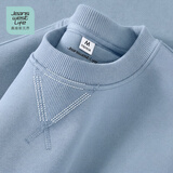 JEANSWEST LIFE真维斯无帽卫衣男春秋季宽松打底外套倒三角设计重磅圆领上衣C