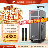 惠威（HiVi）双10英寸舞台级户外k歌广场舞音响便携拉杆智能音响演出乐器音箱重低音双话筒MP210