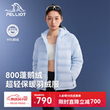 伯希和（Pelliot）【经典2.0】800蓬鹅绒羽绒服女保暖夹克男防风外套124408282蓝M