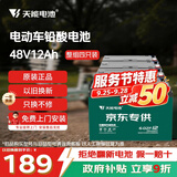 天能电动车电池48V12Ah铅酸电池电瓶车电池非锂电池电摩