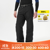 迪卡侬（DECATHLON）冬季户外滑雪运动男女加厚保暖防水单板滑雪裤 SNB 100 【24新款】男士黑色滑雪裤 XL