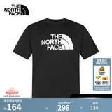 北面（The North Face）【经典款】短袖T恤男宽松棉质半袖户外休闲舒适透气春夏上新款 黑色 3XL /190