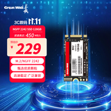 长城（Great Wall）128GB SSD固态硬盘 M.2接口SATA协议NGFF 2242尺寸 M42