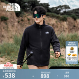 北面（The North Face）【经典款】抓绒衣男外套户外保暖可做冲锋衣内胆秋冬新品 4H0/宇宙黑 L/175