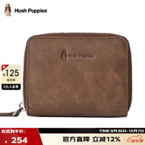 暇步士（Hush Puppies）卡包牛皮零钱包男士证件夹卡片收纳包名片夹礼盒装生日礼物