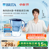 碧然德（BRITA）过滤净水器 家用滤水壶 净水壶 海洋系列 3.5L（蓝）+专家版滤芯5枚 环保加固包装