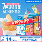 小鹿蓝蓝婴幼儿多谷物脆松香米饼蜜桃香橙味  婴儿宝宝零食儿童磨牙饼36g