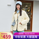 坦博尔新款羽绒服女秋冬新款轻薄短款小个子翻领韩版百搭外套TD236266 黄油蜜 XS 155/80A（建议体重115斤以内）