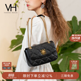 VANESSA HOGAN VH女包茵然软包轻奢小香风斜挎小包菱格链条单肩腋下包生日礼物