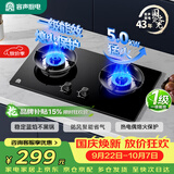 容声燃气灶液化气煤气灶双灶猛火家用5.0KW嵌入式台式灶具一级能效大火力JZY-RLB4Y