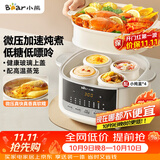 小熊（Bear）电炖盅电炖锅隔水炖家用4人用煲汤炖汤锅燕窝炖盅4.1L炖蒸煮一体微压电炖锅DDZ-J25G2