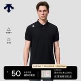 迪桑特（DESCENTE）TRAINING男士TOYOBO吸湿速干防晒UPF50+短袖POLO衫夏季新款 BK-黑色 4XL (195/112A)