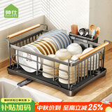 帅仕（shuaishi）厨房置物架碗碟架沥水碗架碗盘沥水架放碗筷收纳盒沥水收纳架