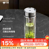 万象（WANXIANG）双层玻璃杯商务办公V148RL车载便携男士家用370ML大容量泡茶水杯