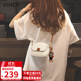 viney牛皮包包女包迷你小圆包洋气单肩斜挎包生日礼物高级感送女友老婆