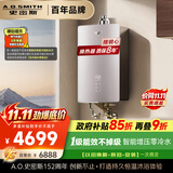 史密斯（A.O.SMITH） 一级能效16升精钢零冷水燃气热水器【国家补贴15%】JSLQ28-BJEWi 全精钢心包8年 AI-LiNK安全