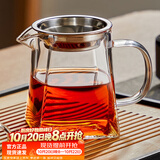 忆壶茶（YIHUTEA）公道杯玻璃茶具配件2026新款带茶漏套装分茶器高档公道杯分茶杯 公道杯350ml+茶漏