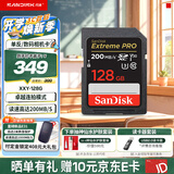 Sandisk闪迪相机卡4K高清SD卡 UHS-I微单存储卡微单反摄像储存大卡内存sd卡内存卡 128G【联系客服送读卡器入会领10元券】