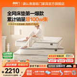 喜临门白骑士床垫加厚进口乳胶护脊黄麻 独袋弹簧家用 白骑士plus+小海浪深睡记忆枕(一对) 1.8*2米